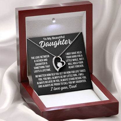 To My Daughter From Dad "I Will Always Believe In You.." Zirconia Necklace