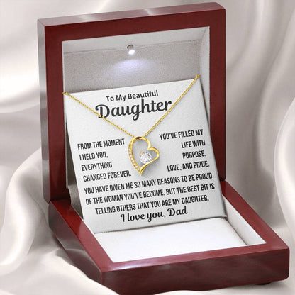 To my Daughter "Proud Of the Woman You Have Become..." Zirconia Necklace